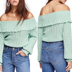 NWT FREE PEOPLE Crazy In Love Ruffle Top S